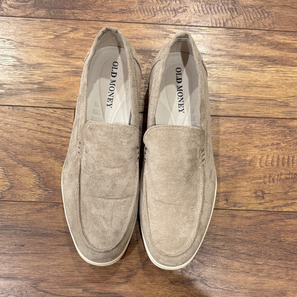 Old Money Men’s Tan Suede Loafers